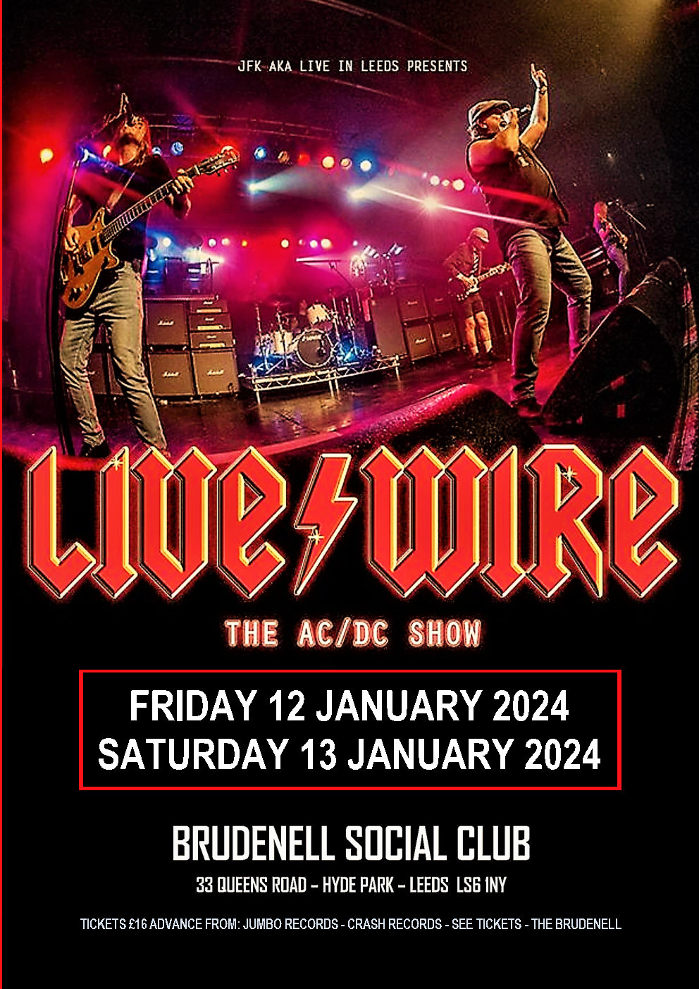 LiveWire The ACDC Show - Gig at Leeds Brudenell Social Club